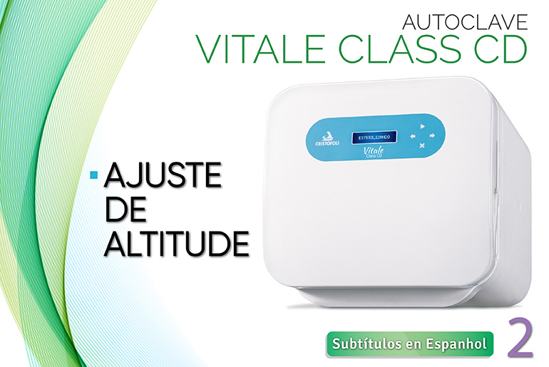 Ajuste de Altitud Autoclave Vitale Class CD